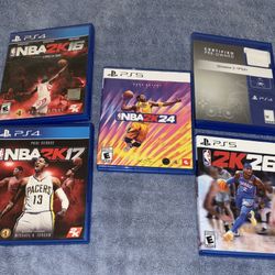 Video Games: NBA 2K26, 2K24, 2K17, 2K16, and Division 2