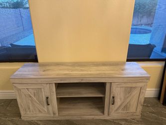 Ashley Farmhouse Style TV Stand with Cabinet Doors