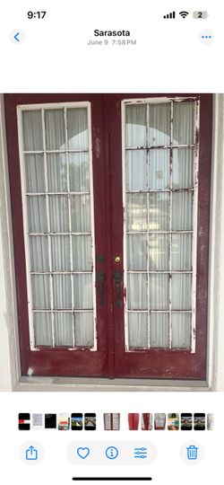 Double entry French exterior doors