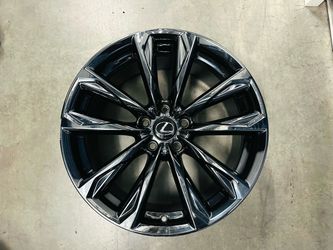 Lexus IS300 350 RC350 21-25 Genuine OEM wheel rim 19x8.5 DARK PVD FRONT USED