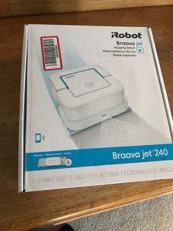 iRobot Braava Jet 240 Smart Floor Robot | Wet Mopping & Dry Sweeping