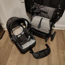 Unisex Baby Stroller/Carseat Combo-Grey