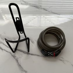 Bicycle Lock and  Water Bottle Mounting Bracket