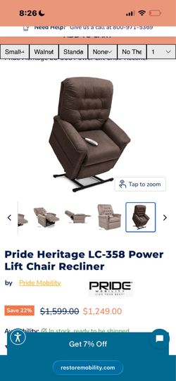 Pride Heritage LC-358 Power Lift Chair