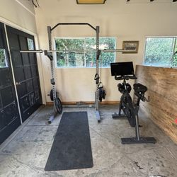 Squat Rack And Soul Cycle Bike 