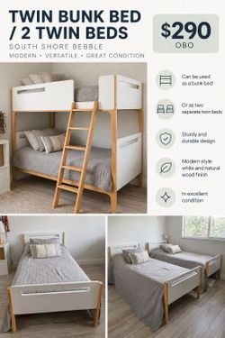 2 twin beds or bunk bed