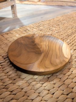 Round Solid Wood Serving Board