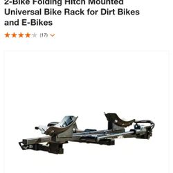 2 EBIKE CARRIER LIKE NEW! HITCH MOUNTED 