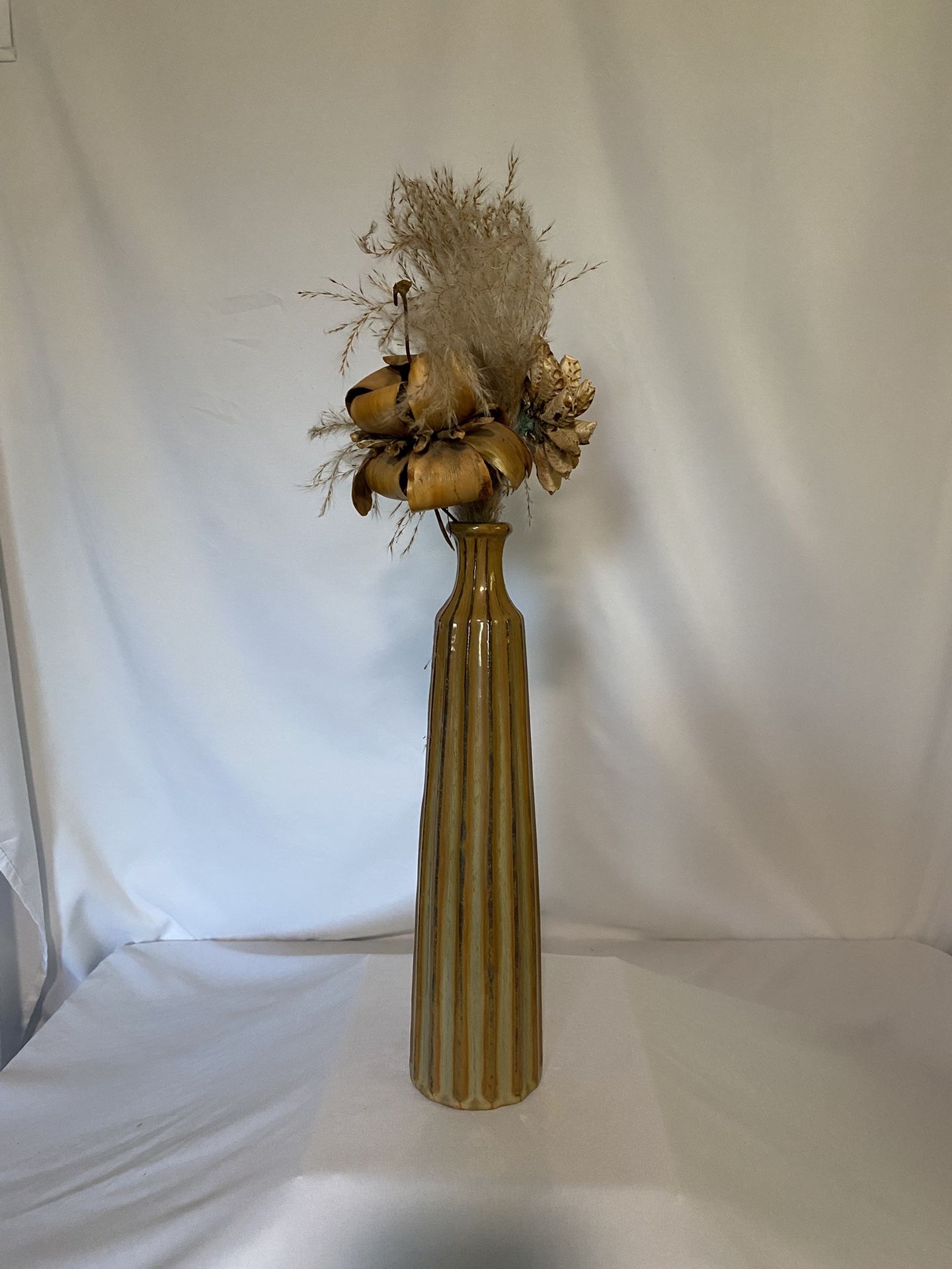 Drip Glaze Art Pottery Vase.