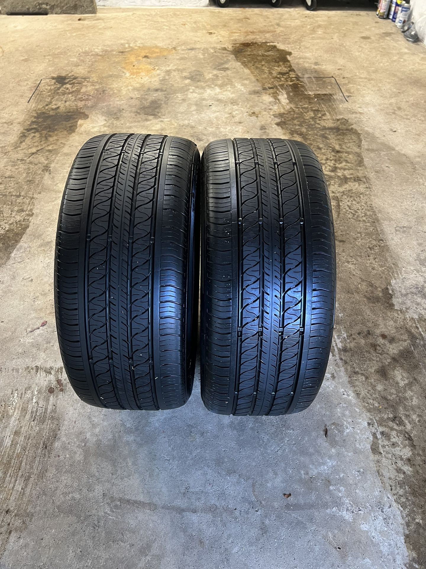 (2) 255/45-19 Continental Pro contact, Made For Tesla, Great Shape, (1) Patch/plug, $225., Or B.O.