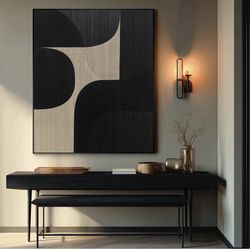 Extra Large Abstract Wall Art Fabric Print 60"x46"