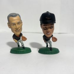 MLB Baltimore Orioles Loose : Cal Ripken & Roberto Alomar  3'' Baseball Figure