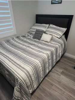 Full-size bed with side drawers