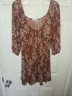 Brown Loose Dress