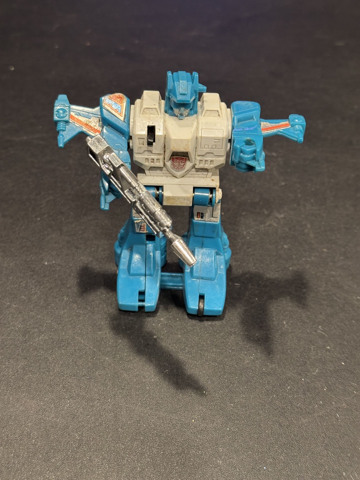 Vintage Transformers G1 Jumpstarter Topspin Action Figure. Missing a wheel, see photos