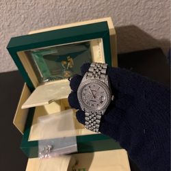 Vvs moissanite luxury watch