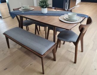 6pc mid-century dining set