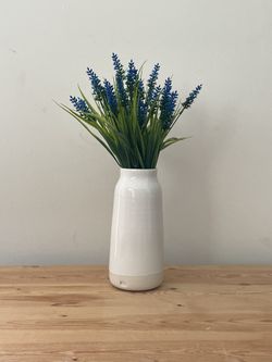 9” Hand-thrown Ceramic Vase For Kitchen Utensils