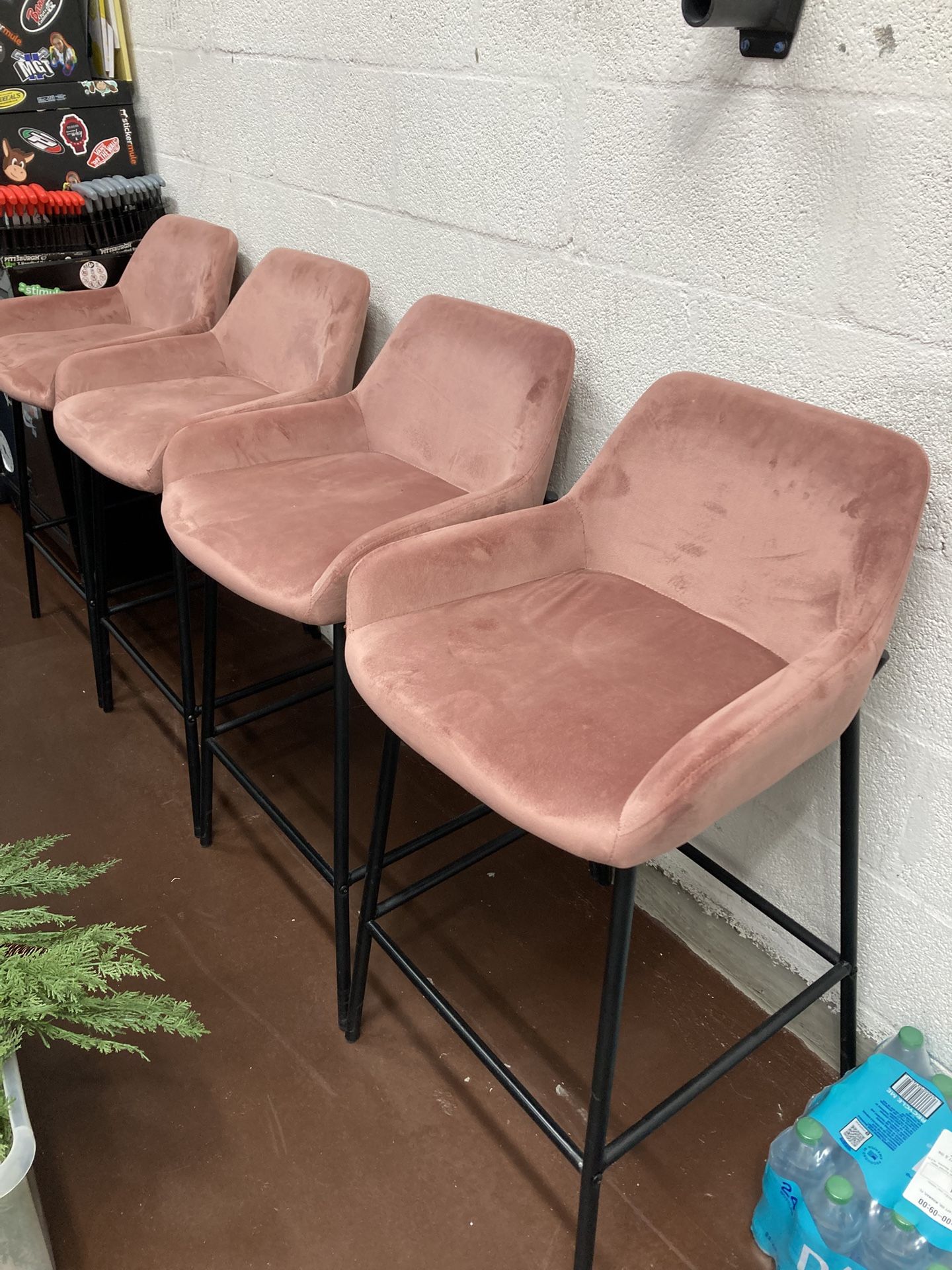 Barstools Chairs Bar Stools High Dining Pink Soft