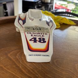 Vintage 1975 Race Car NASCAR Jim Beam Bobby Unser Olsonite Eagle #48 Decanter