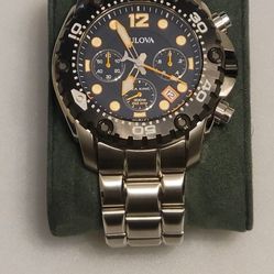 Men's Bulova Chronograph Watch with Black Dial (Model: 98B244)
