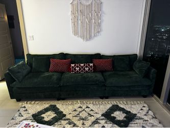 Deep Green Couch