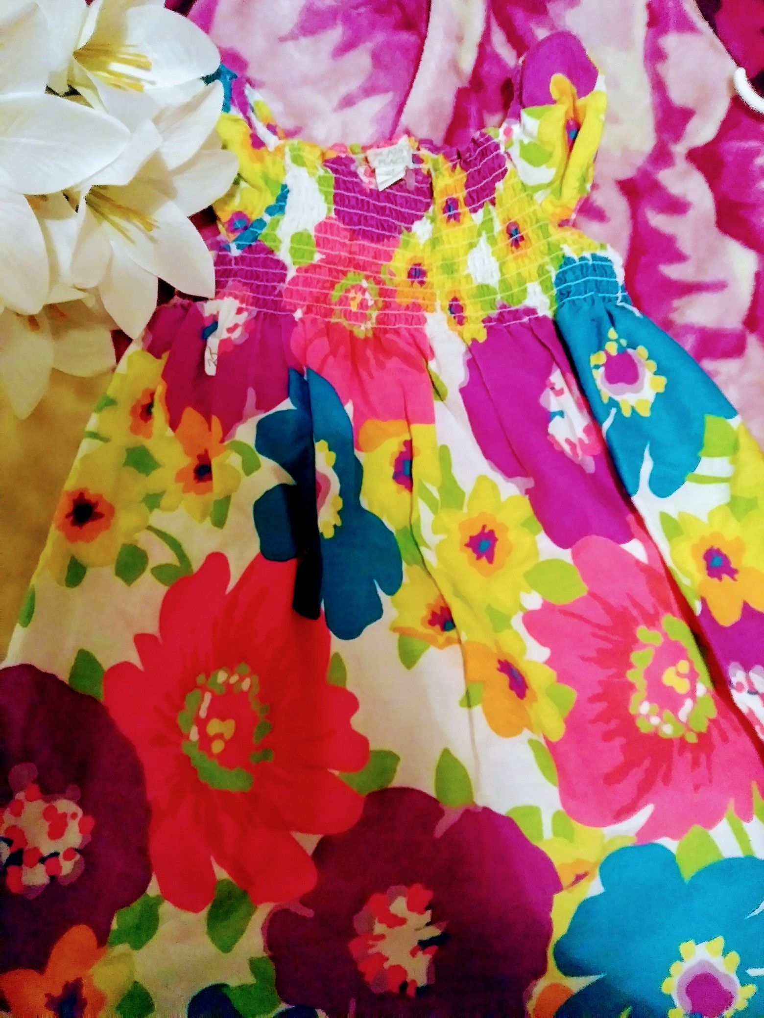 GIRL SUMMER FLOWERS DRESS