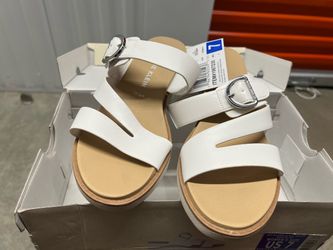 Anne Klein White Platform Sandals Women's Size 7