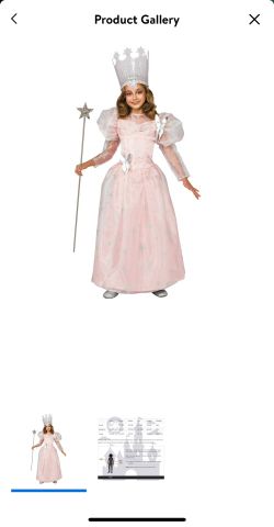Girl's Wizard of Oz Deluxe Glinda the Good Witch Costume | Like NEW