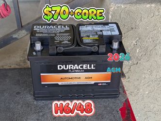 AGM Car Battery Group Size 48/H6