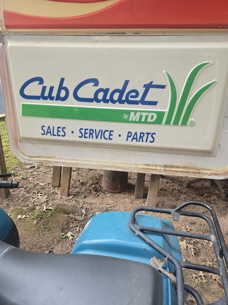 CUB CADET SIGN