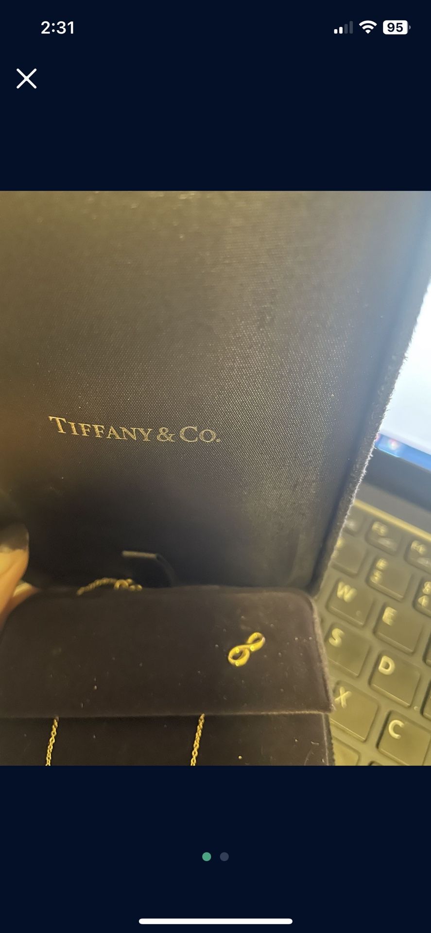 Tiffany & Co Infinity Earring 18k Gold