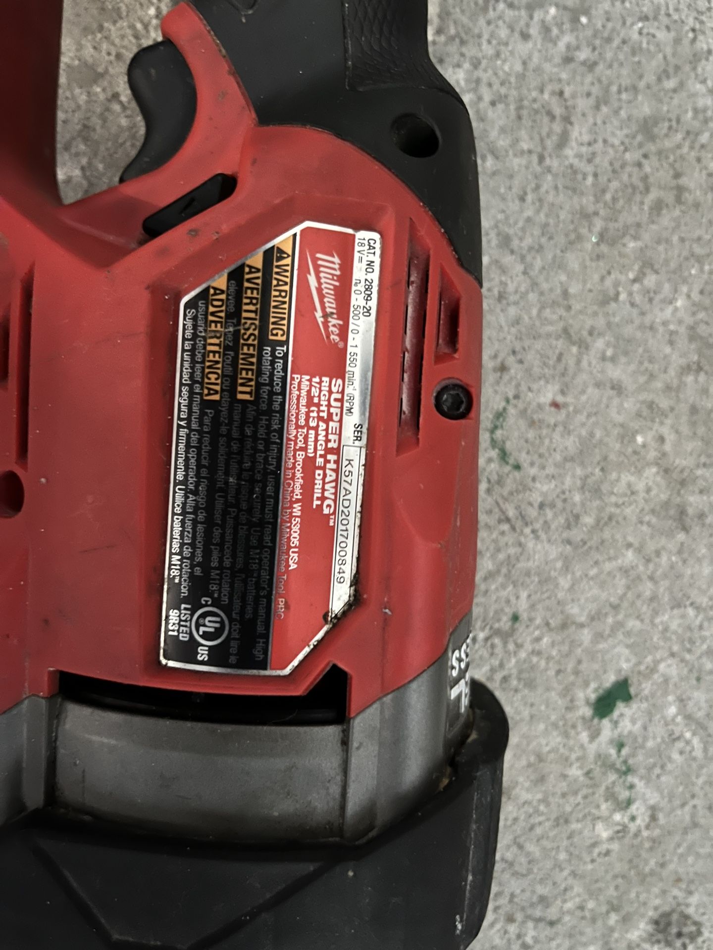 Super Hawg M18 And Cord Impact 