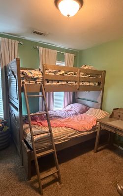 Kids Country Hollow Fawn 4 Pc Twin/Full Bunk Bed