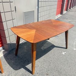 Wood dining table