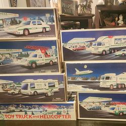 X7 Vintage Hess Model Vehicles With Original Boxes