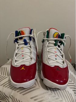 JORDAN 6 RINGS WHITE/RUSH BLUE-GYM RED BLANC/ROUGE GYM/BLEU RUSH