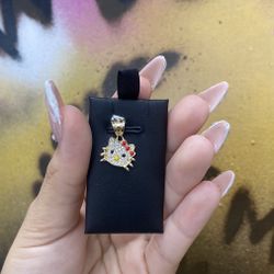 14k Kitty Charm 