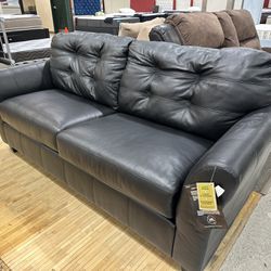 Black 2 Seat Sofa