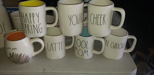 Rae dunn mugs 6 each or 2 for 10.00