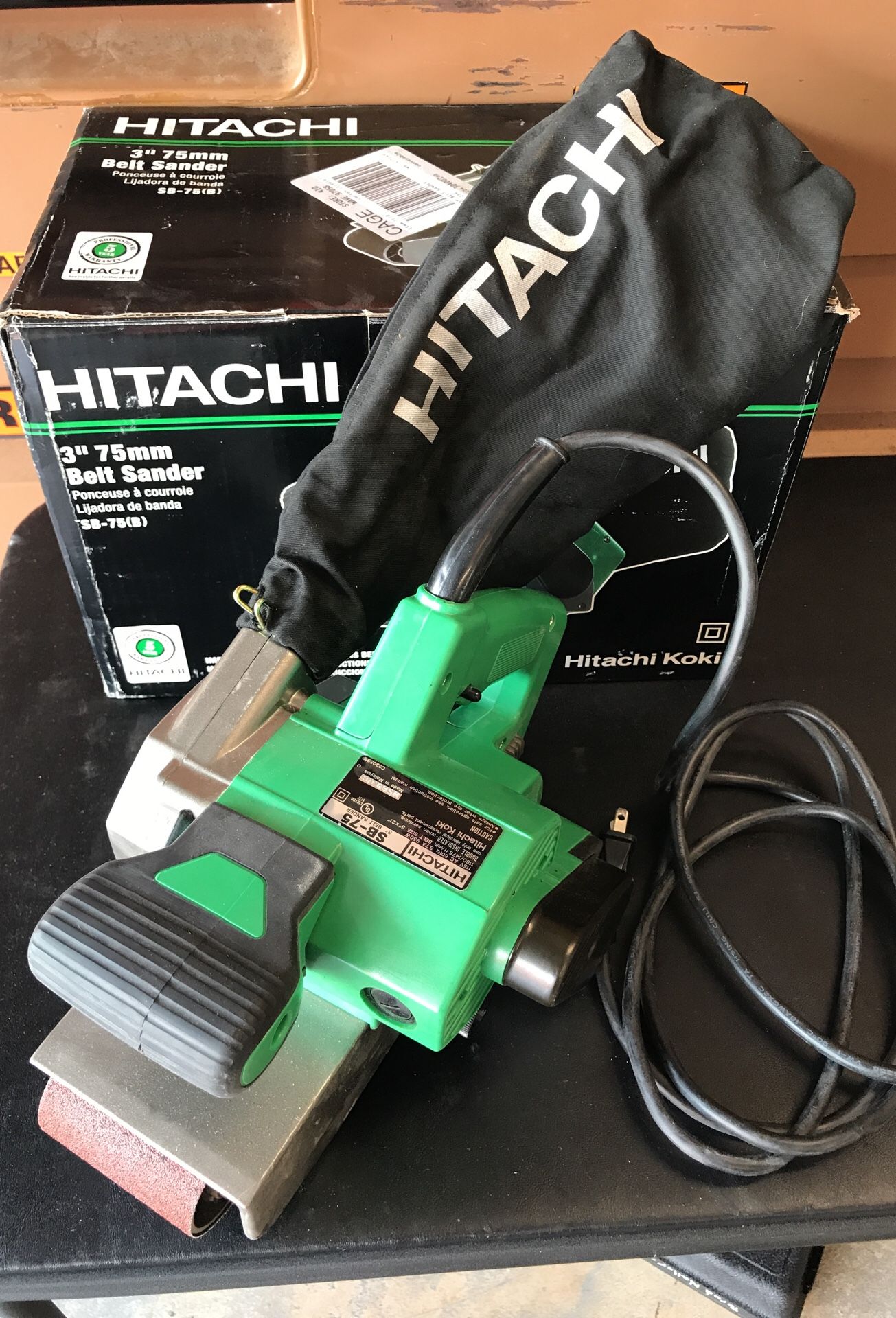 Hitachi sb75 belt sander cheap