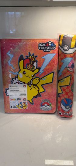 Pokemon Worlds XP 2026 Pikachu Binder & Play Mat