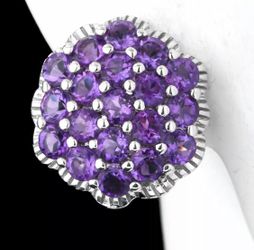 925 sterling silver Amethyst earrings