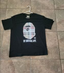 BAPE A Bathing Ape Plaid Ape Head T-Shirt