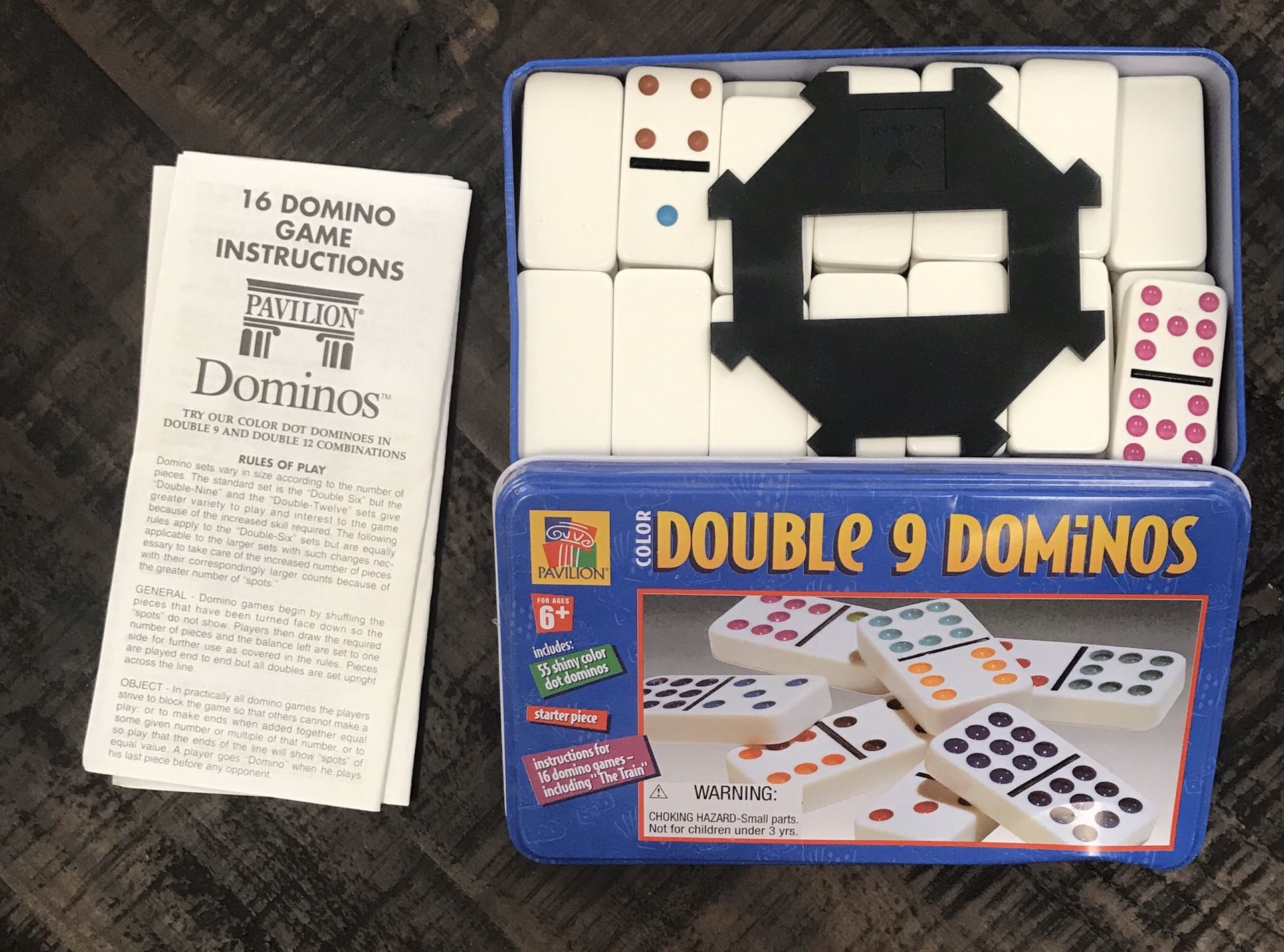Double 9 Nine Dominos Complete