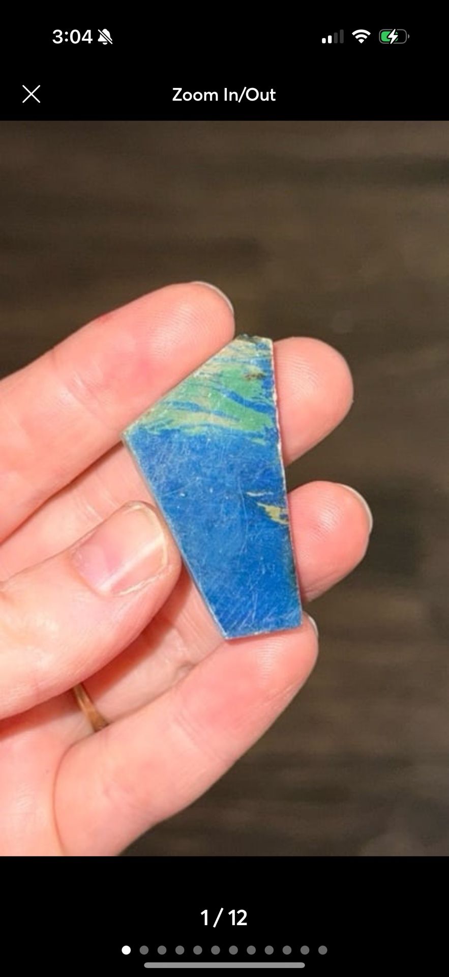PERUVIAN BLUE OPAL gemstone slab