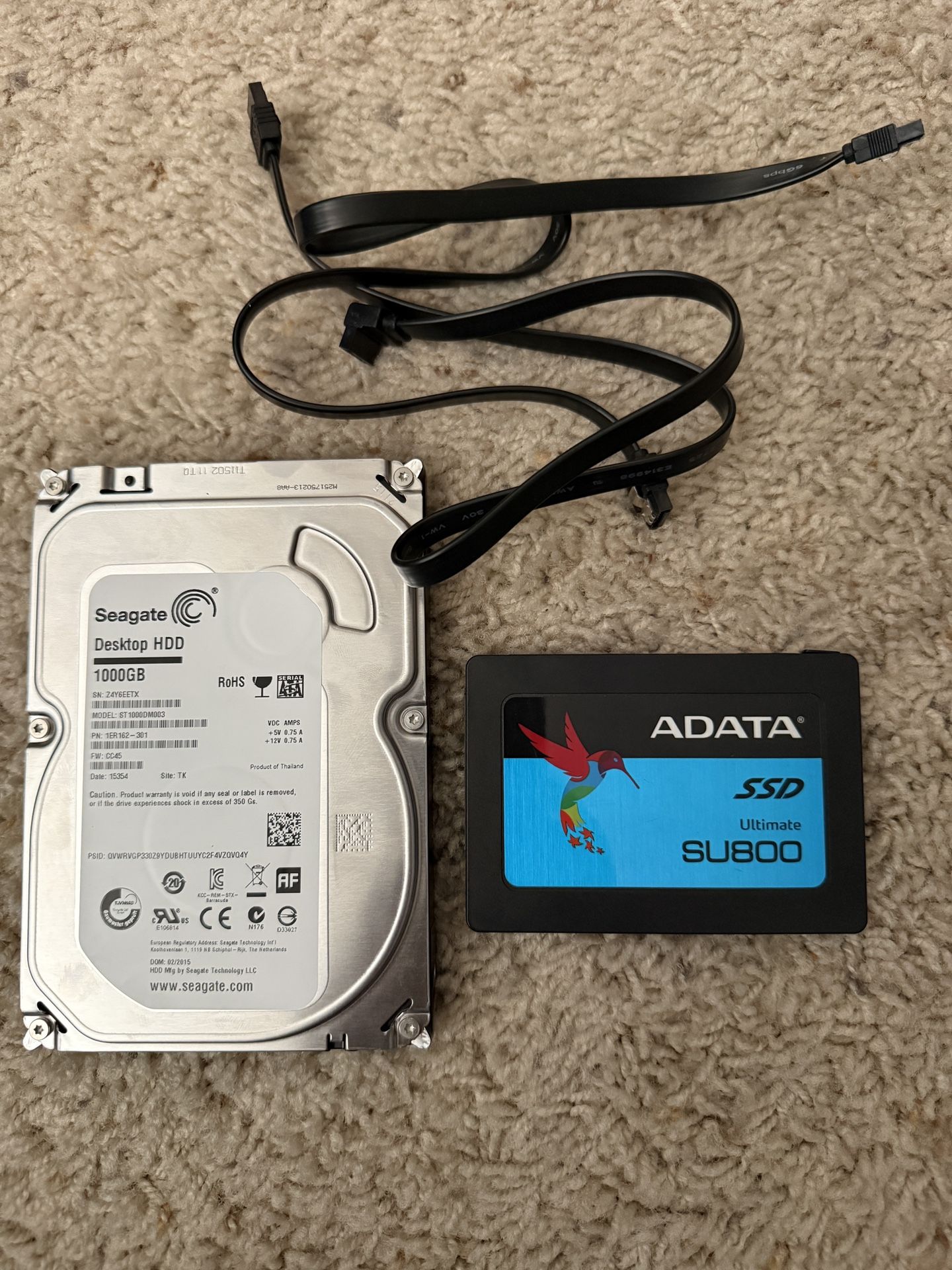 120GB SDD & 1TB Mechanical Hard Drive 