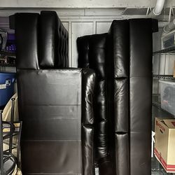 Connecting Leather Sofas