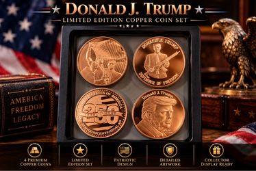 Donald J. Trump Limited Edition Copper Coin Set