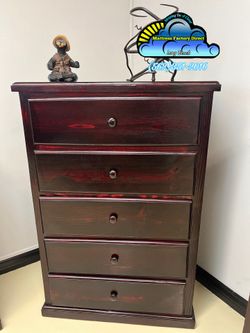 Five drawer dresser Cherry pinewood cajonera Comoda de Pino Nuevo